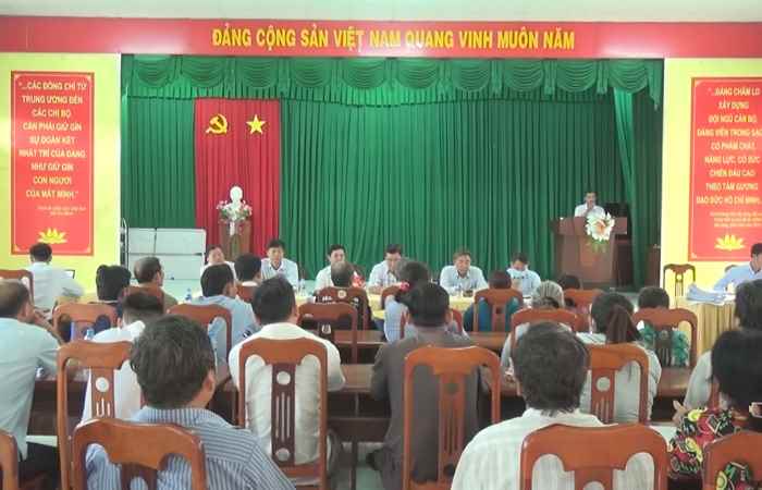 Mỹ Tú triển khai thông báo thu hồi đất thuộc Dự án cao tốc Châu Đốc - Cần Thơ - Sóc Trăng đi qua địa bàn xã Long Hưng